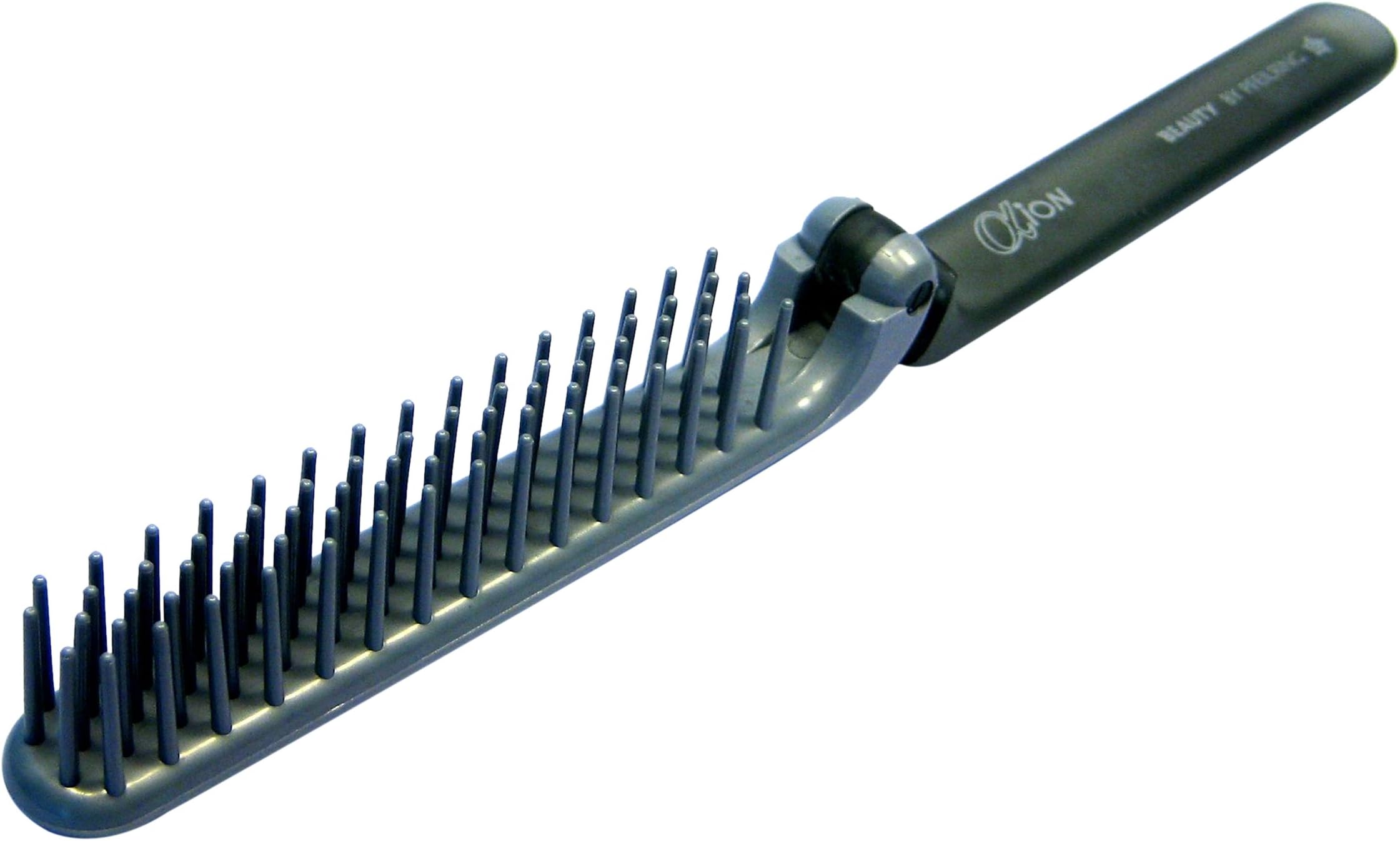 Pfeilring alpha-ion pocket folding brush with gentle ionised plastic bristles, 20 cm
