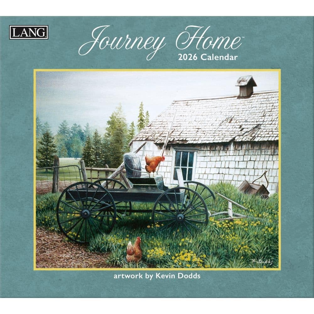 Lang, Journey Home Wandkalender 2026 von Kevin Dodds, 34 x 30 cm, 12-Monatskalender mit gehefteter Bindung