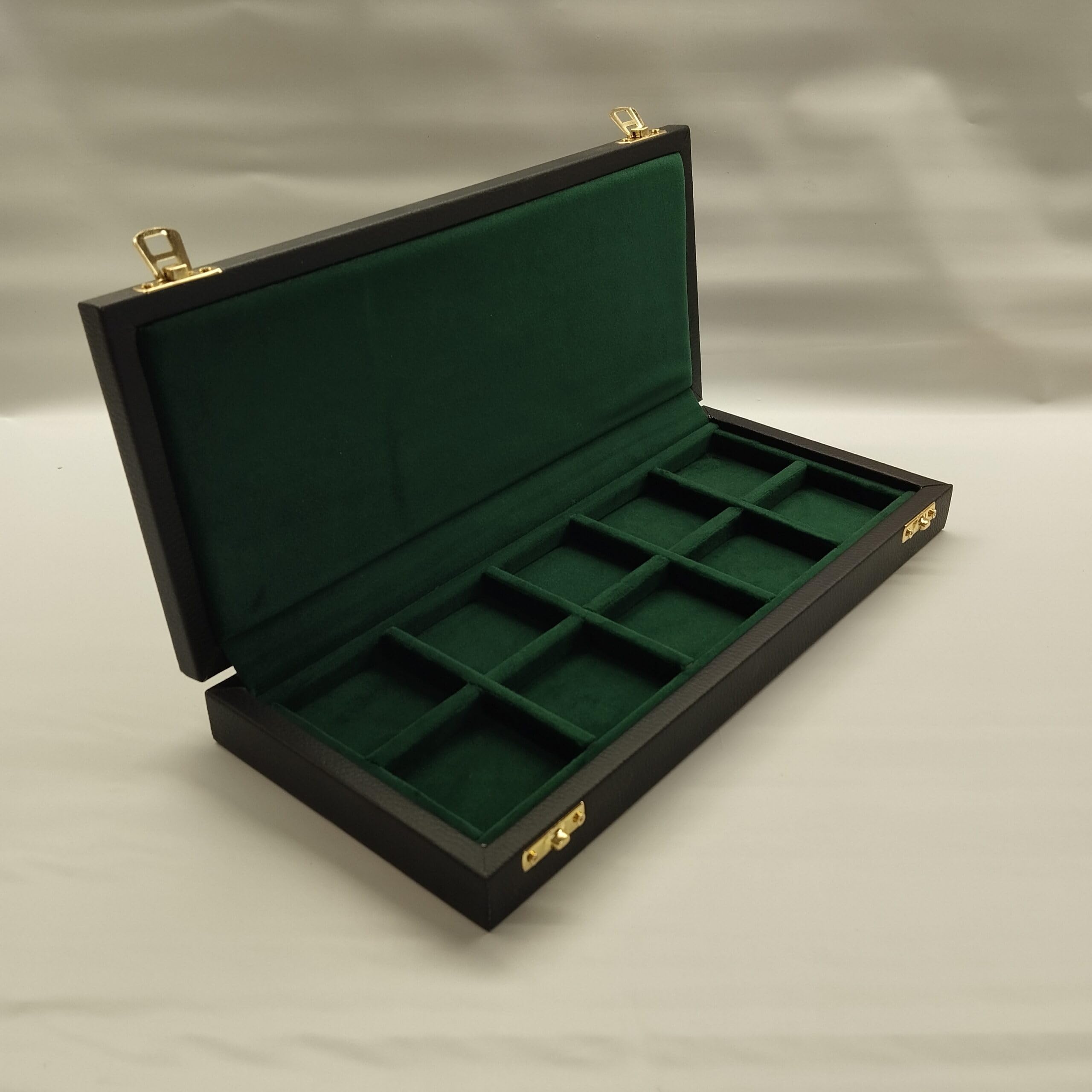 Cofanetto per monete da collezione 10 scomparti 47x47 mm, similpelle blu e velluto, numismatica artigianale Made in Italy – Coins&More
