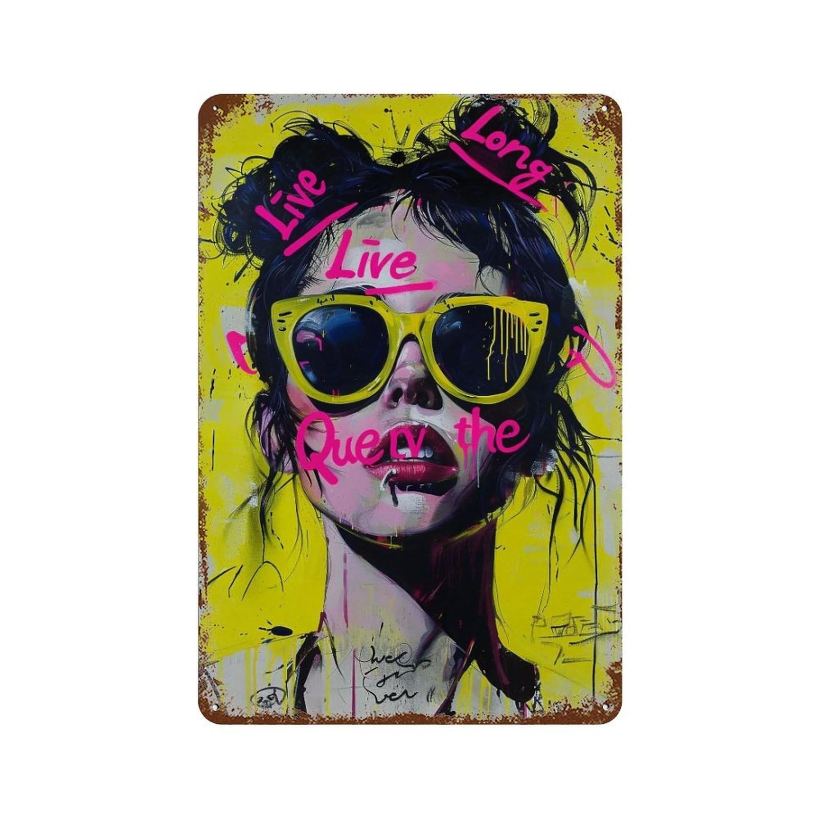 YHGERTKU 1979 Queen Vibe 03 Wall Retro Iron Vintage Art Metal Tin Sign Poster Modern Decor for Living Rooms 30x20cm