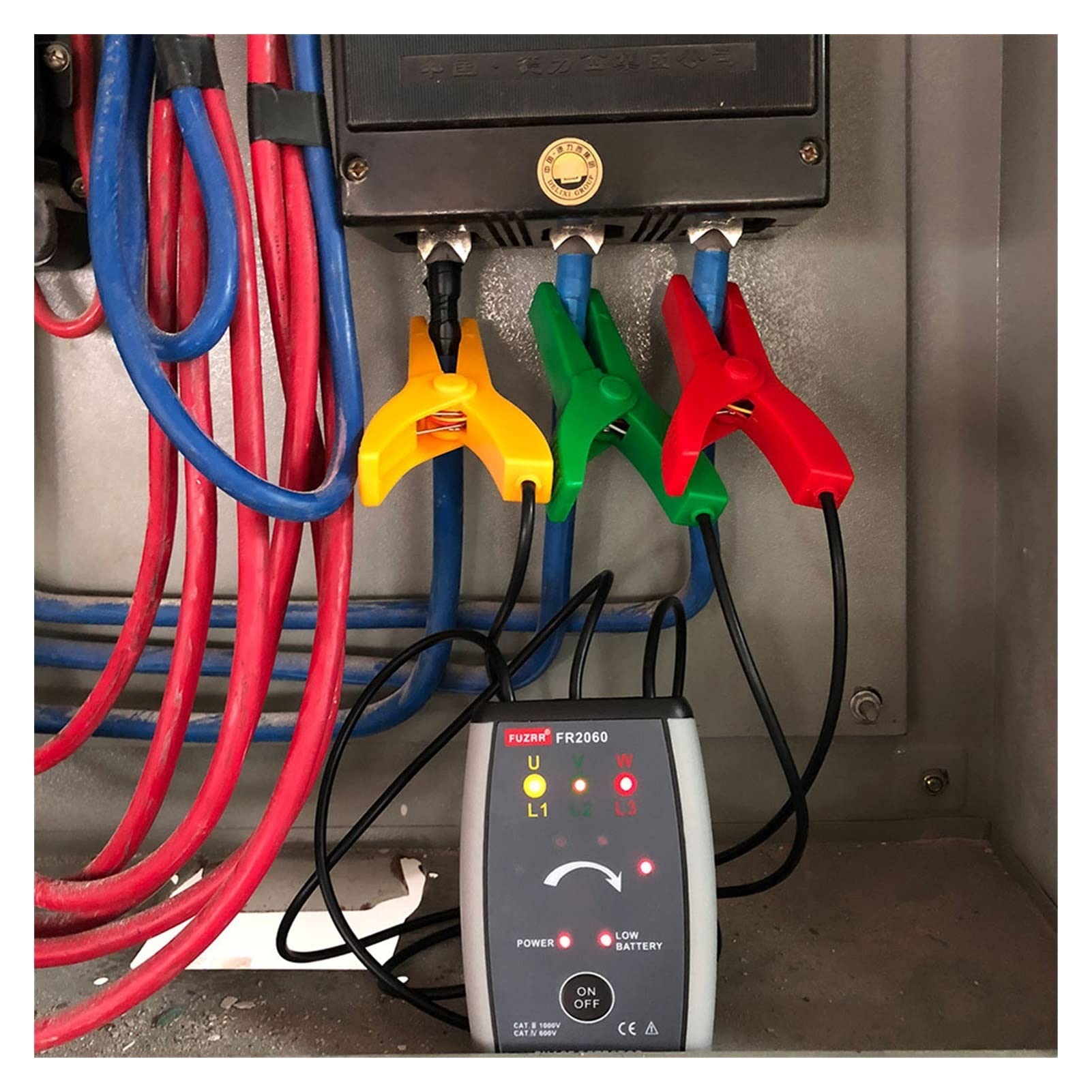 Sin contacto de secuencia de fase Meter FR2060