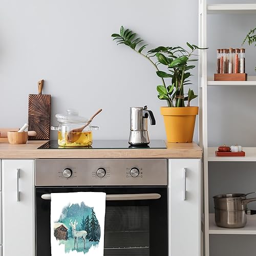 Miniatura 10 de Red Western - Juego de 2 toallas decorativas de mano azteca para baño, cocina, juego de toallas para la punta de los dedos, ideas de regalo de