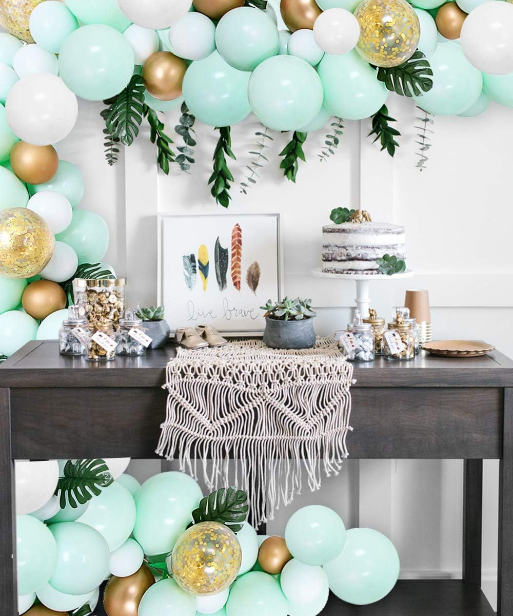 Mint Green Balloons Garland Arch Kit, Baby Shower Decorations - Image 3