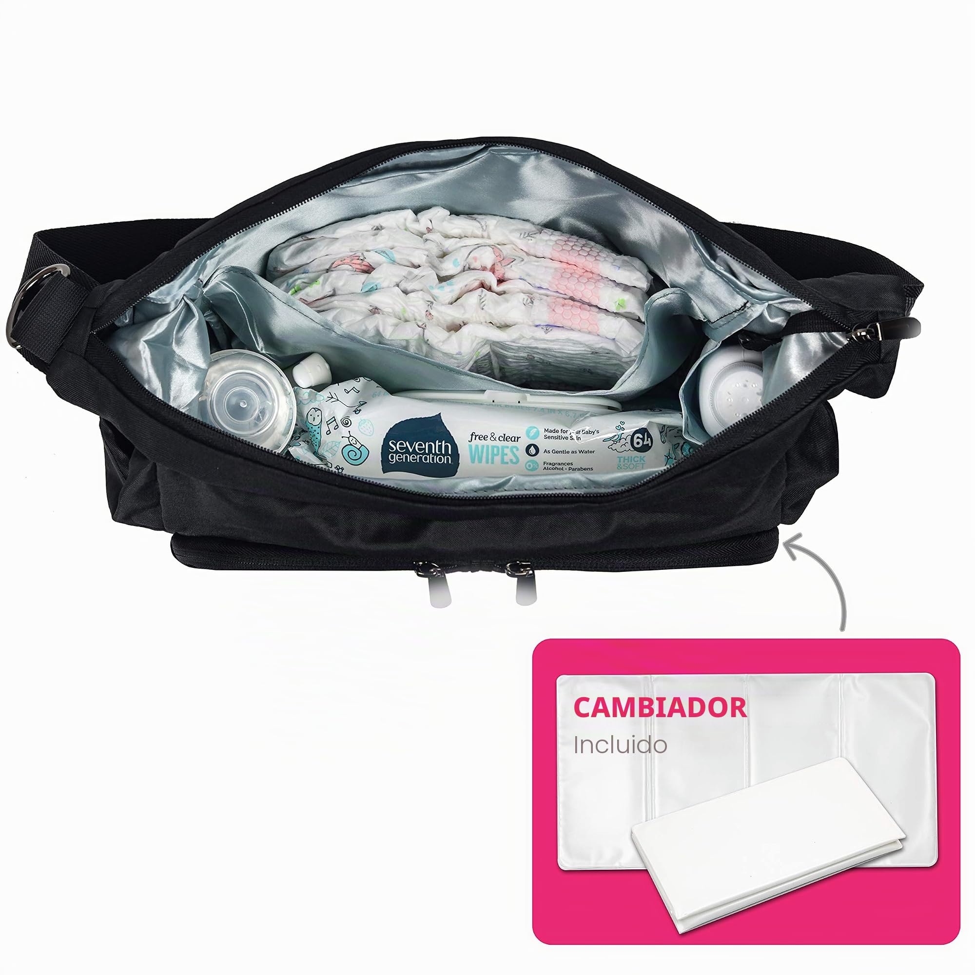 Baby & Beyond Bolsa esencial Doona, compatible con cochecitos universales, con ganchos y correas adicionales