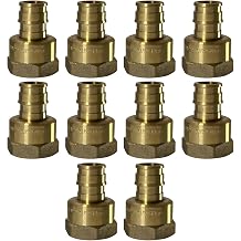 10 Pack XFITTING 1/2" Pex A x 1/2" Female Adapter, Expansion FNPT Adapter