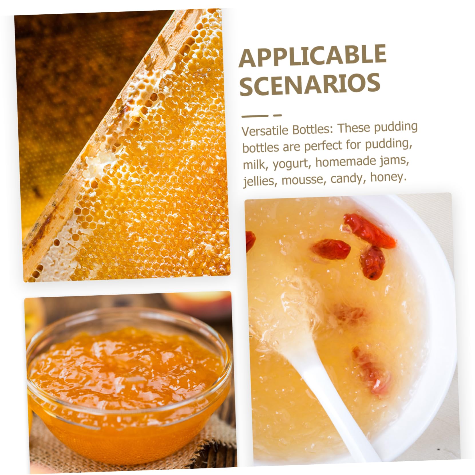 Cabilock 10 Marmeladengläser aus Glas und Metall 200ml 10 Stück Dicht Verschließbar für Honig Müsli Dessert und Tischdekoration