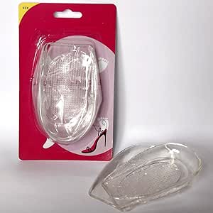 2 Alzatacchi In Gel Trasparenti - +5 Cm Altezza, Plantare Per Tallone, Taglia Unica - Foto 3