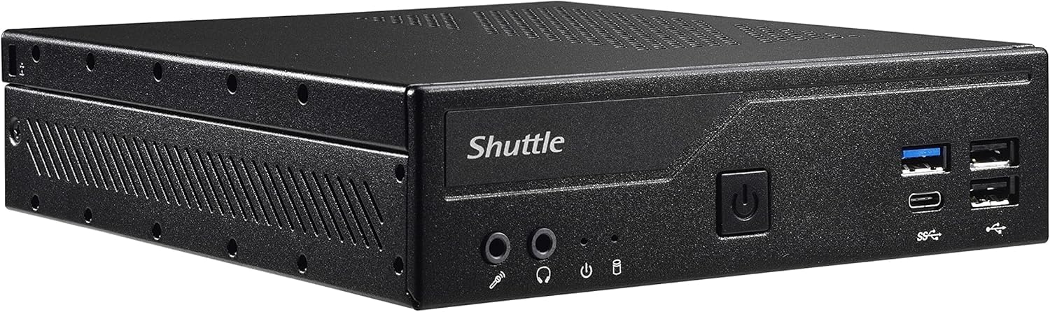 Shuttle DH610 Mini PC, Intel i5-14400, 10 cores 4.7Ghz, 32GB RAM, 1TB SSD, Triple Display…