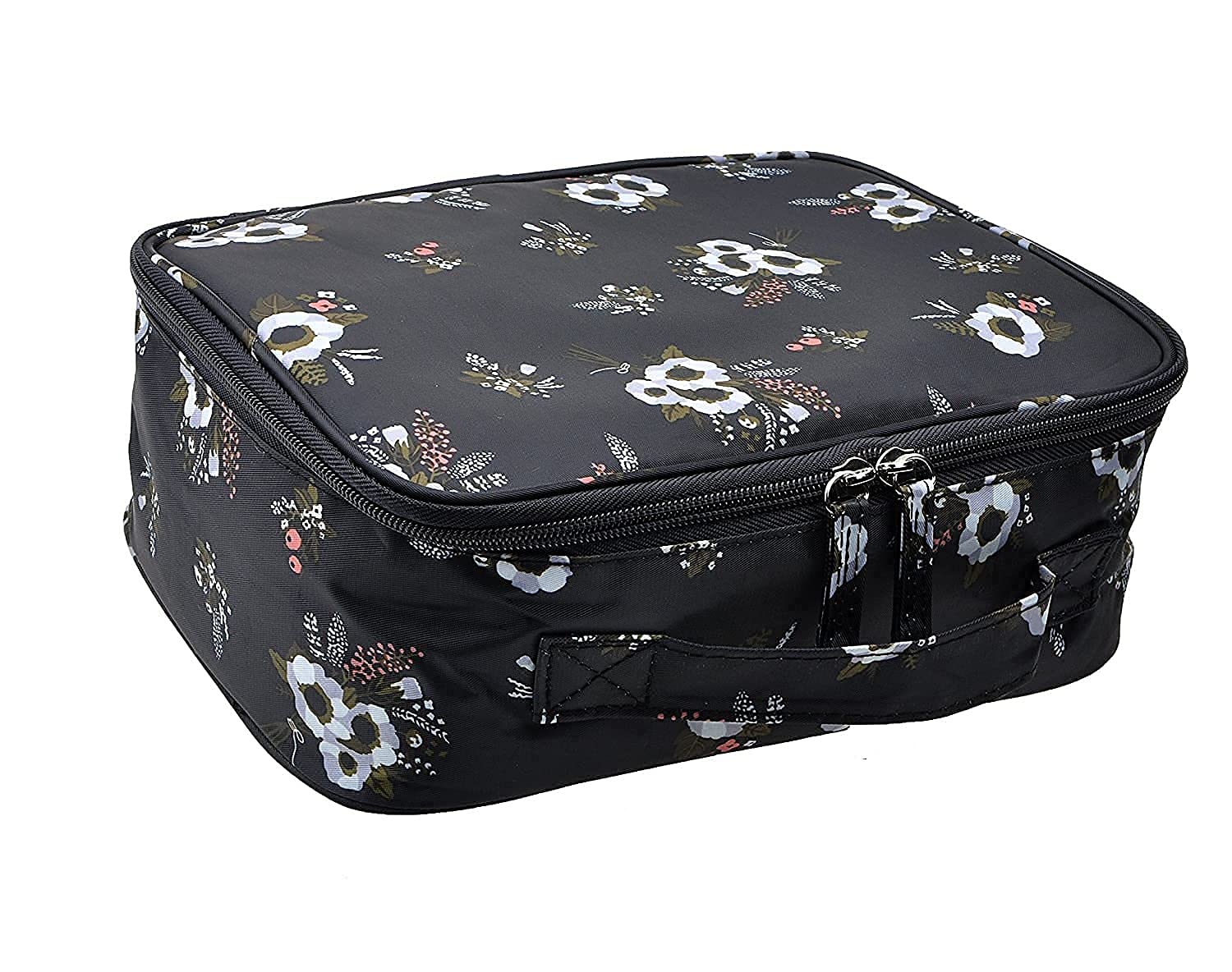 AB SALES Makeup Bags Large Cosmetic Travel Makeup Pouch Organiser Portable Multifunction Toiletry Wash Case Bag with Handle, Strip Waterproof Personalised for Women Girls, Multi Color Available