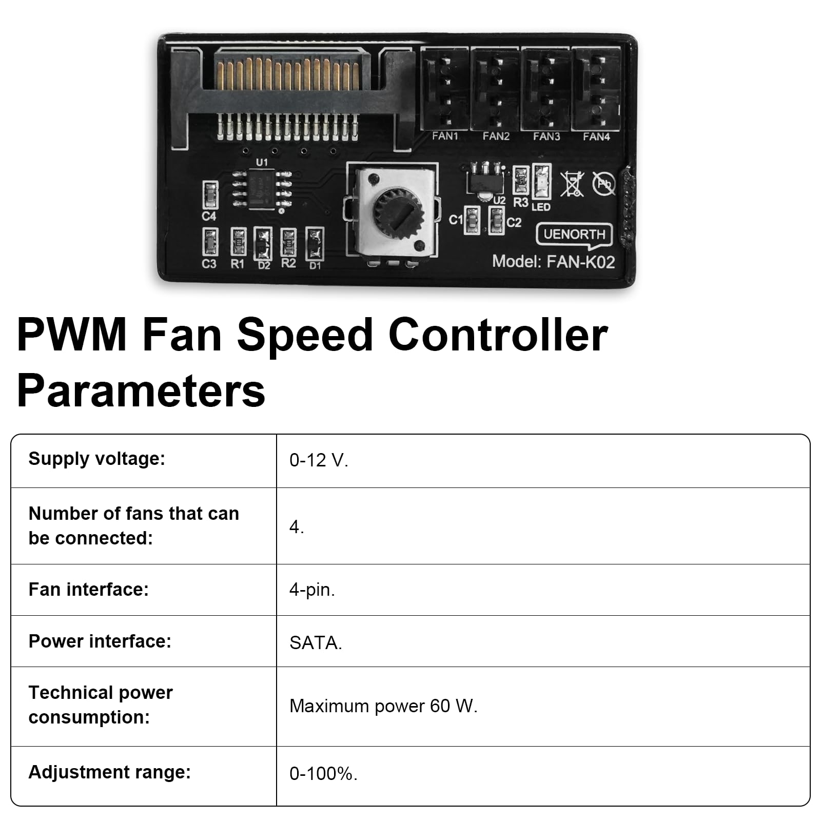 Cavo PWM 4 Pin Per Ventola CPU/VGA, 10 Cm, Riduzione Rumore, Chivs86