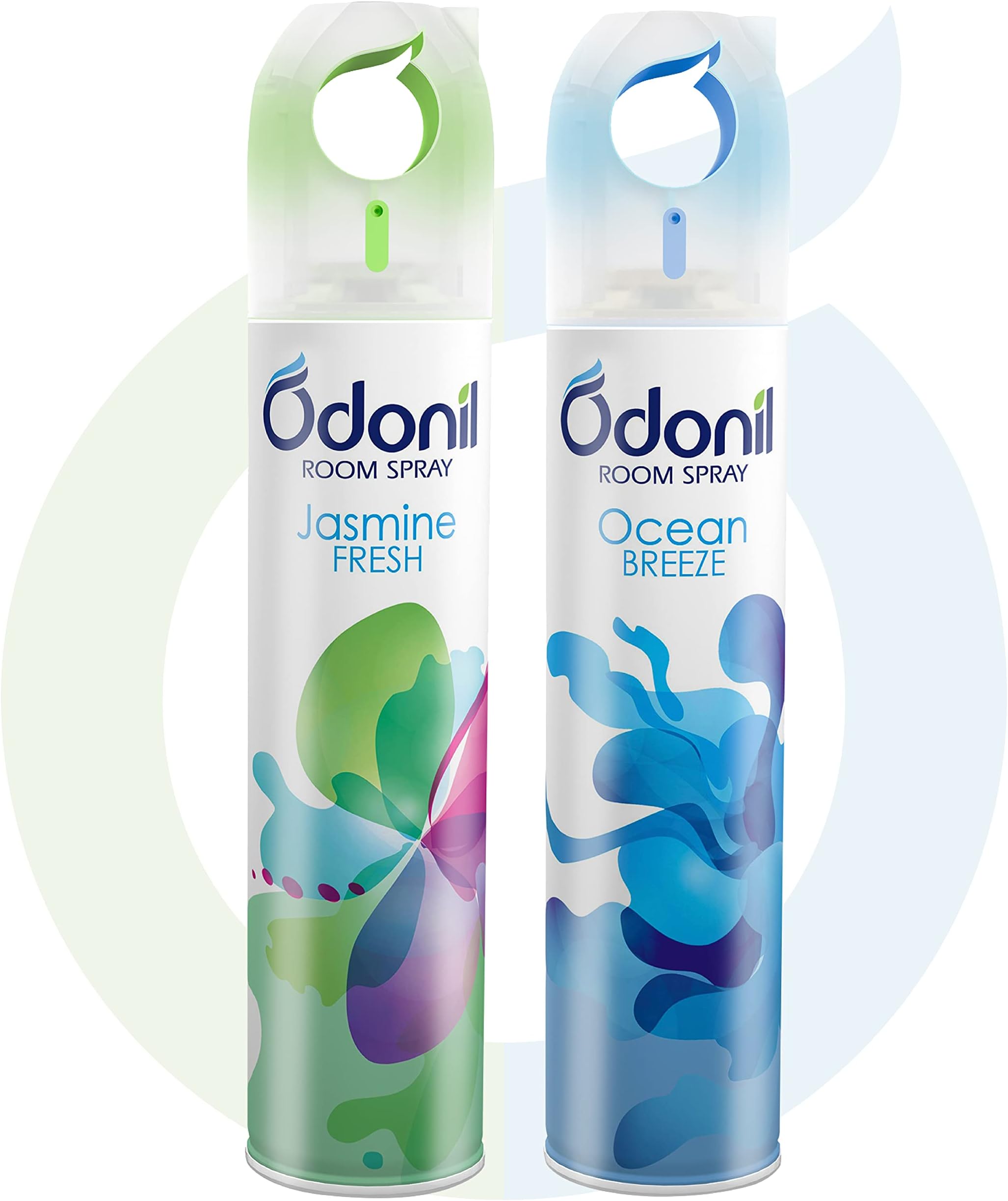 Air Freshener Room Spray - 440 ml Combo (Pack of 2, 220ml each) | Jasmine Fresh & Ocean Breeze | Nature Inspired Fragrance for Home & Office | Long Lasting Fragrance | Instant Freshness