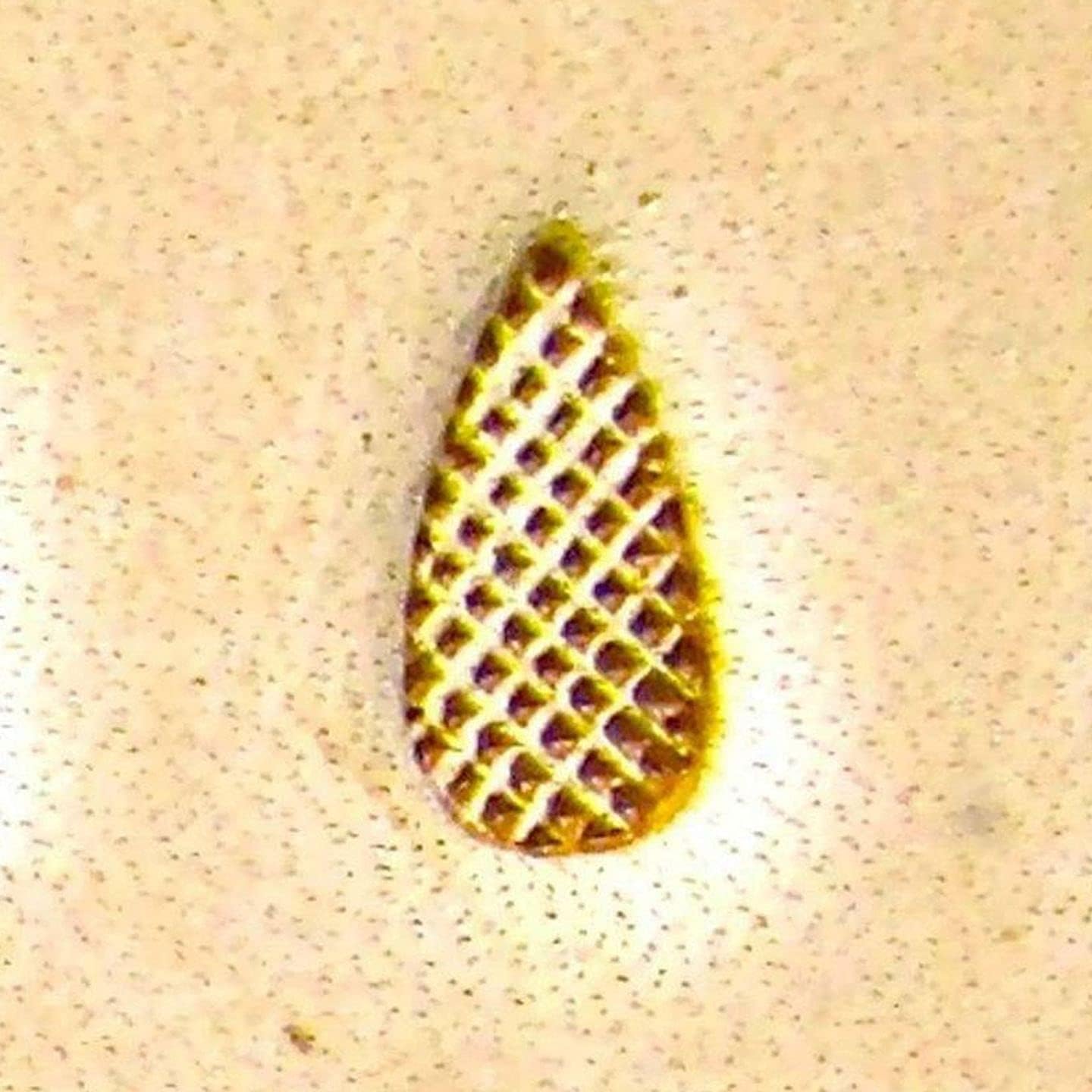 Leathercraft Carving Stamping Tool 5mmx8mm A118 Wide Fine Matting Pattern Custom Shape Leather Stamp, for Leatherworking
