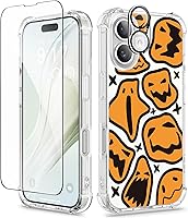 Vista 58 de GVIEWIN - Funda para iPhone 11 con protector de pantalla + protector de lente de cámara, cubierta protectora transparente suave de poliuretano