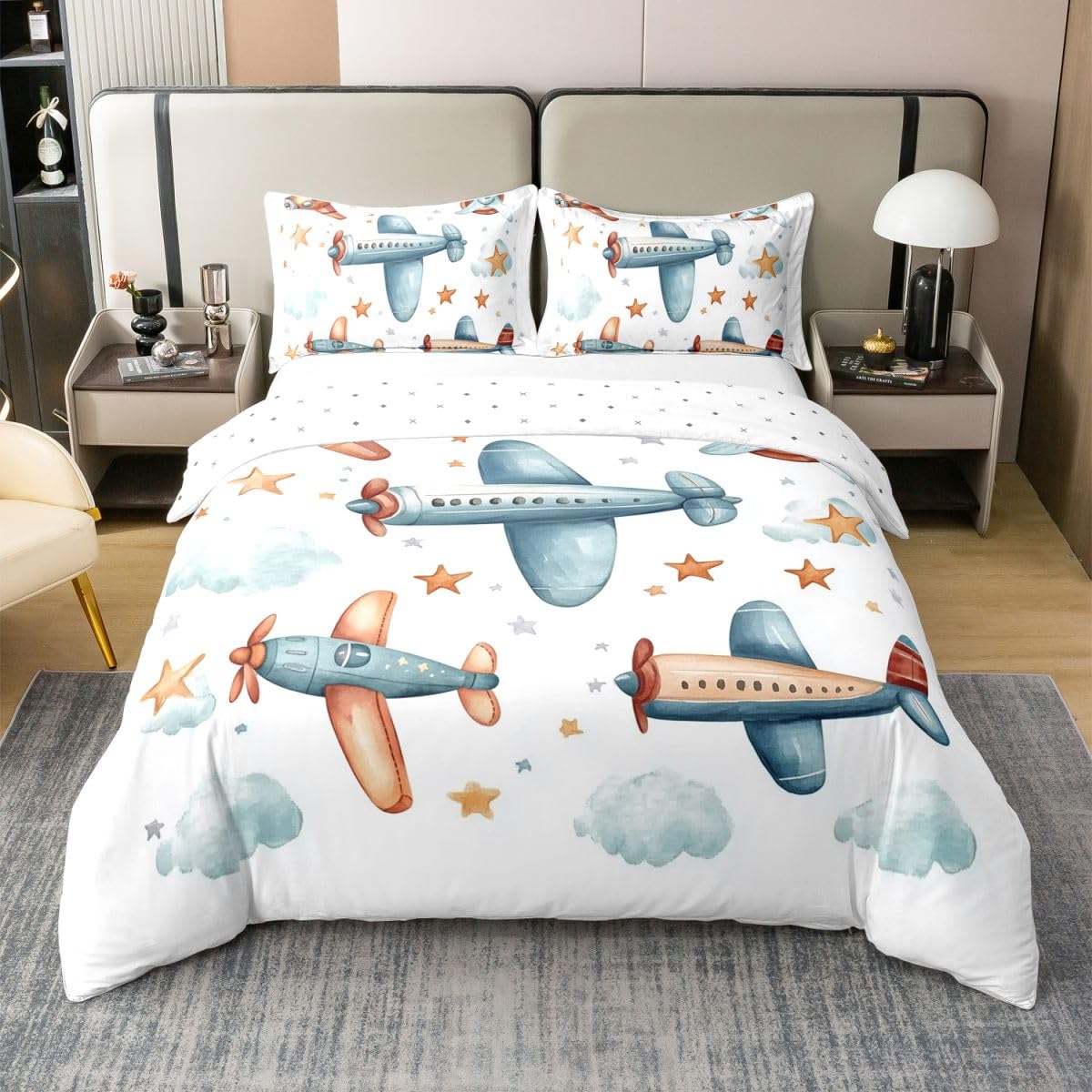 Housses de couettes étoiles rêveuses en coton de qualité supérieure Homewish 200x200