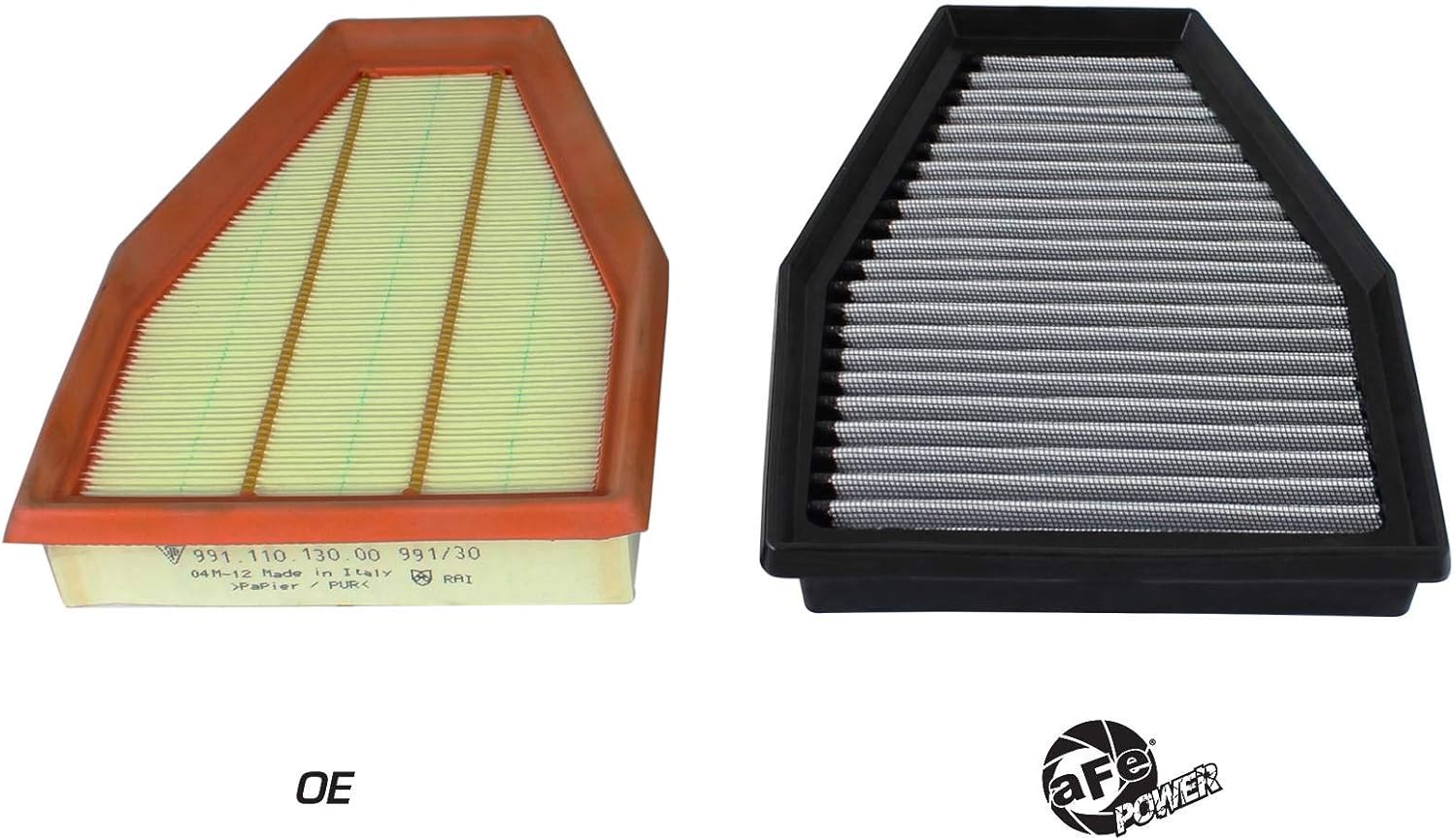aFe POWER Magnum FLOW OE Replacement Air Filter w/Pro DRY S Media for Porsche 911 (991) 12-16 H6-3.4L/3.8L #31-10242