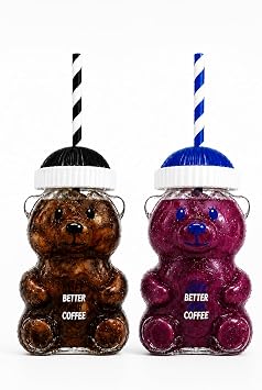 Ay c k Cam Bardak 500 ml  effaf Kal n Cam Ka t Pipetli So uk  ecek, Kahve, Detoks ve Frozen i in Uygun Renkli Detayl  Ay c k, Siyah Mavi