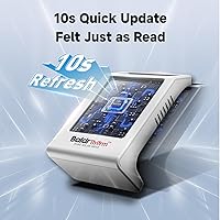 Vista 5 de BaldrTherm Termómetro para interiores, medidor de humedad, paquete de 2 termómetros de habitación con energía solar, sensor de temperatura digital