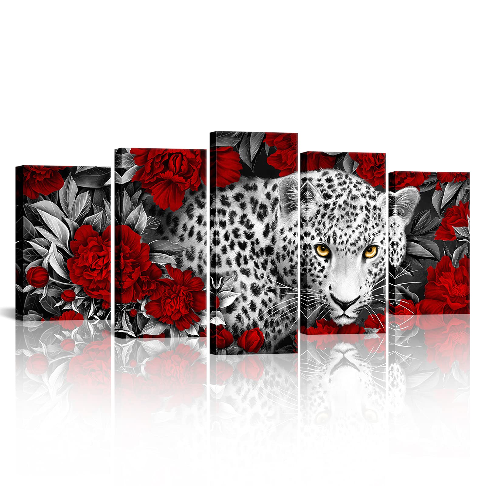 Amazon.com: Kalormore Wildlife Animal Canvas Wall Art Black and