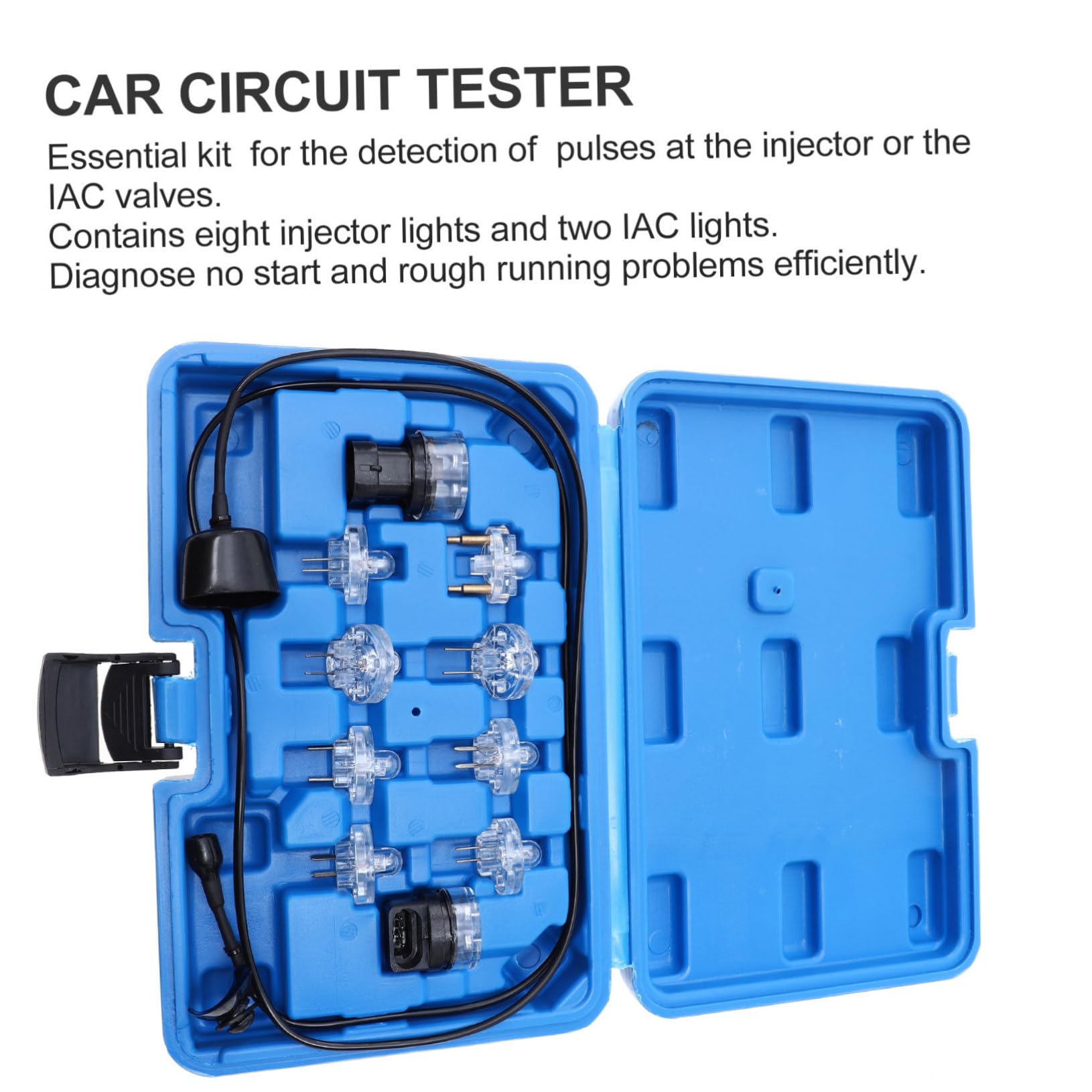 SOLUSTRE Probador de Circuitos Automotriz 1 Juego Plástico Cobre Azul | Inspección del Sistema Eléctrico del Coche, Mantenimiento de Revisión, Apariencia Creativa