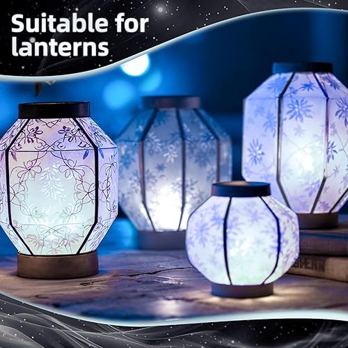 Miniatura 31 de 30 luces LED de fiesta con pilas, iluminación de temporada para globos, linternas de papel, impermeables, color blanco cálido