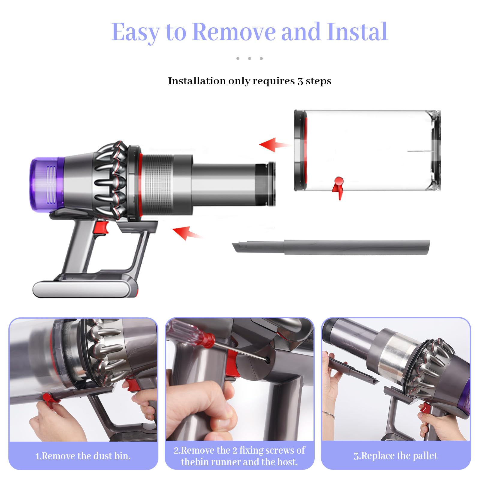 Amazon.com: SV16 SV29 Bin Runner Replacement for Dyson Outsize V11