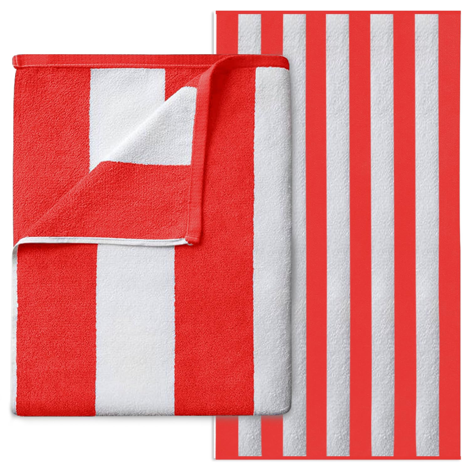 GC GAVENO CAVAILIA Microfiber Beach Towel Extra Large - Super Absorbent, Sand Free Beach Towels For Adults (100x200 cm) - Beach Towel 1 Piece - Quick Dry Beach, Swimming Towel, Pool Towel, Gym - Red