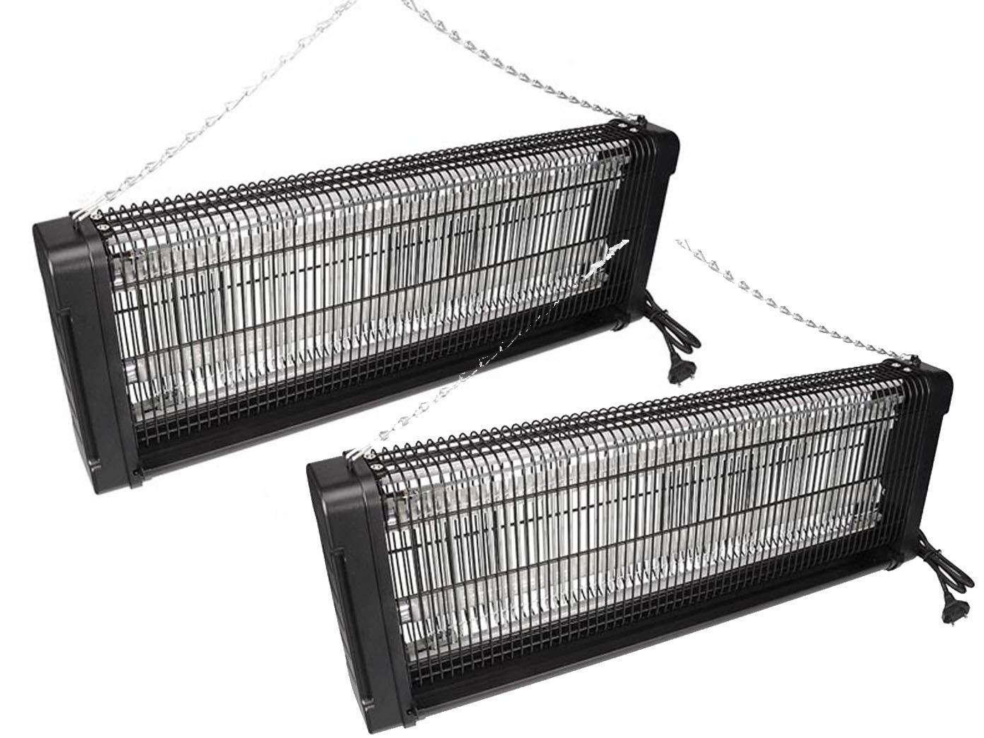 2er Set elektrische Stechmückenfallen, 360° Insektenvernichter mit UV Licht, Lampen für Räume bis jeweils 150m²