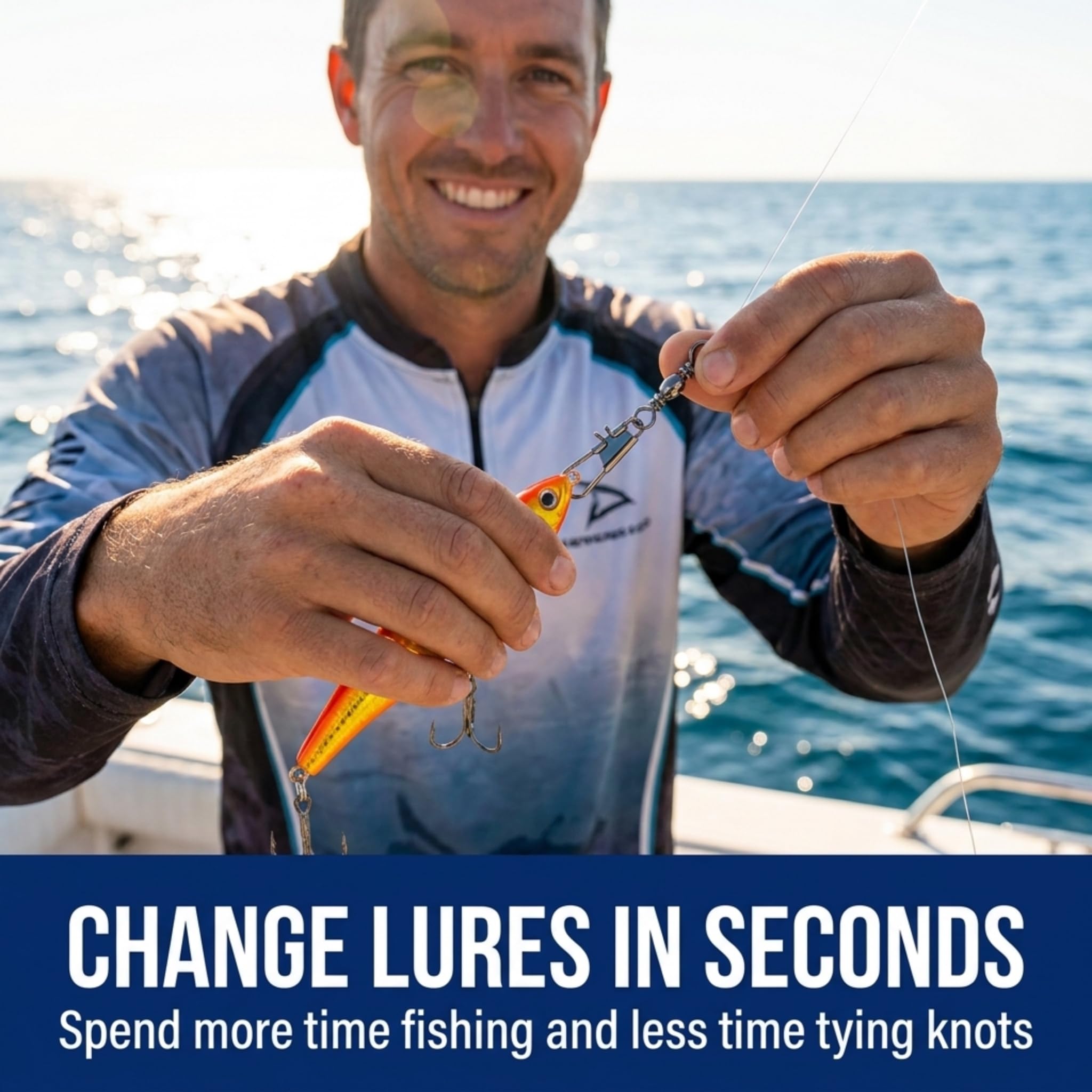 Giratorios de Pesca - Equipo de Pesca y Equipo - Aparejos de Pesca - Aparejos de Pesca para señuelos de Pesca - Equipo de Pesca de Agua Salada - Anzuelos de Pesca - Giratorios de Pesca -