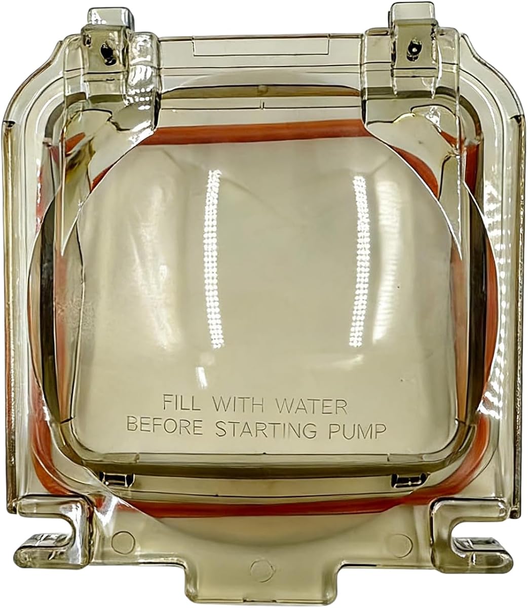 Pool Pump Strainer Cover Lid SPX1600D with O-Ring Gasket | Compatible with Hayward Super Pump SP1600X Series, Clear Transparent Design, 7.24x8.38 Inches