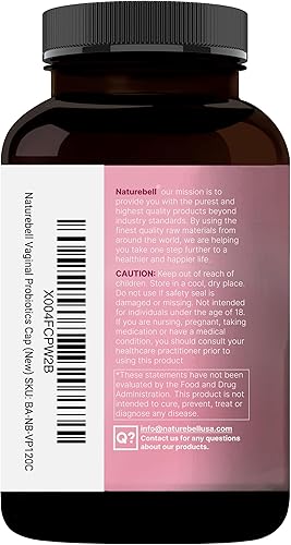 Miniatura 8 de NatureBell Probióticos vaginales para mujeres, 10 mil millones de UFC, 120 cápsulas vegetales | Mezcla de probióticos y prebióticos de equilibrio de