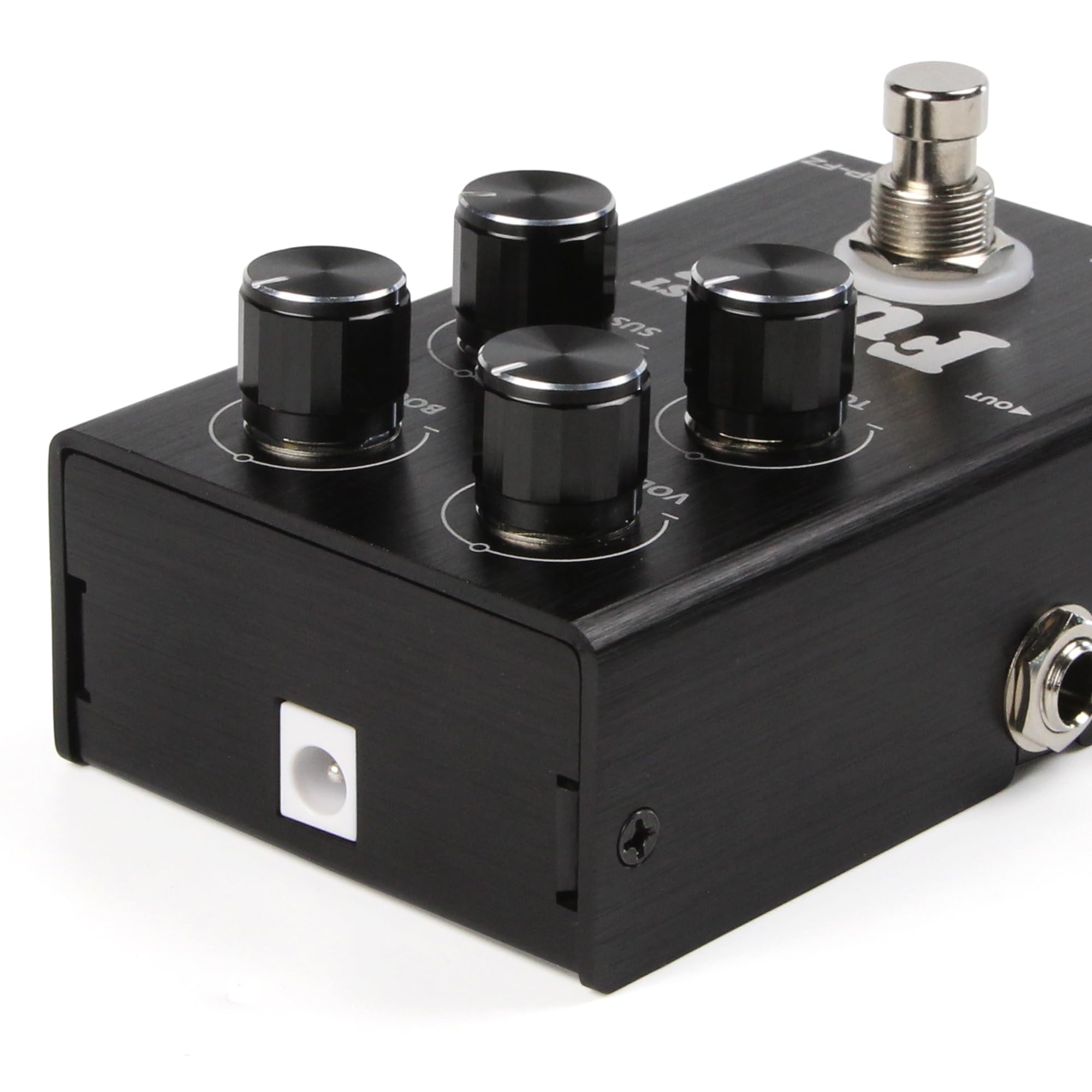 FLEOR Pédale Fuzz avec Boost, effets Fuzz de style vintage avec sustain épais, pédale de guitare True Bypass pour guitare électrique et basse