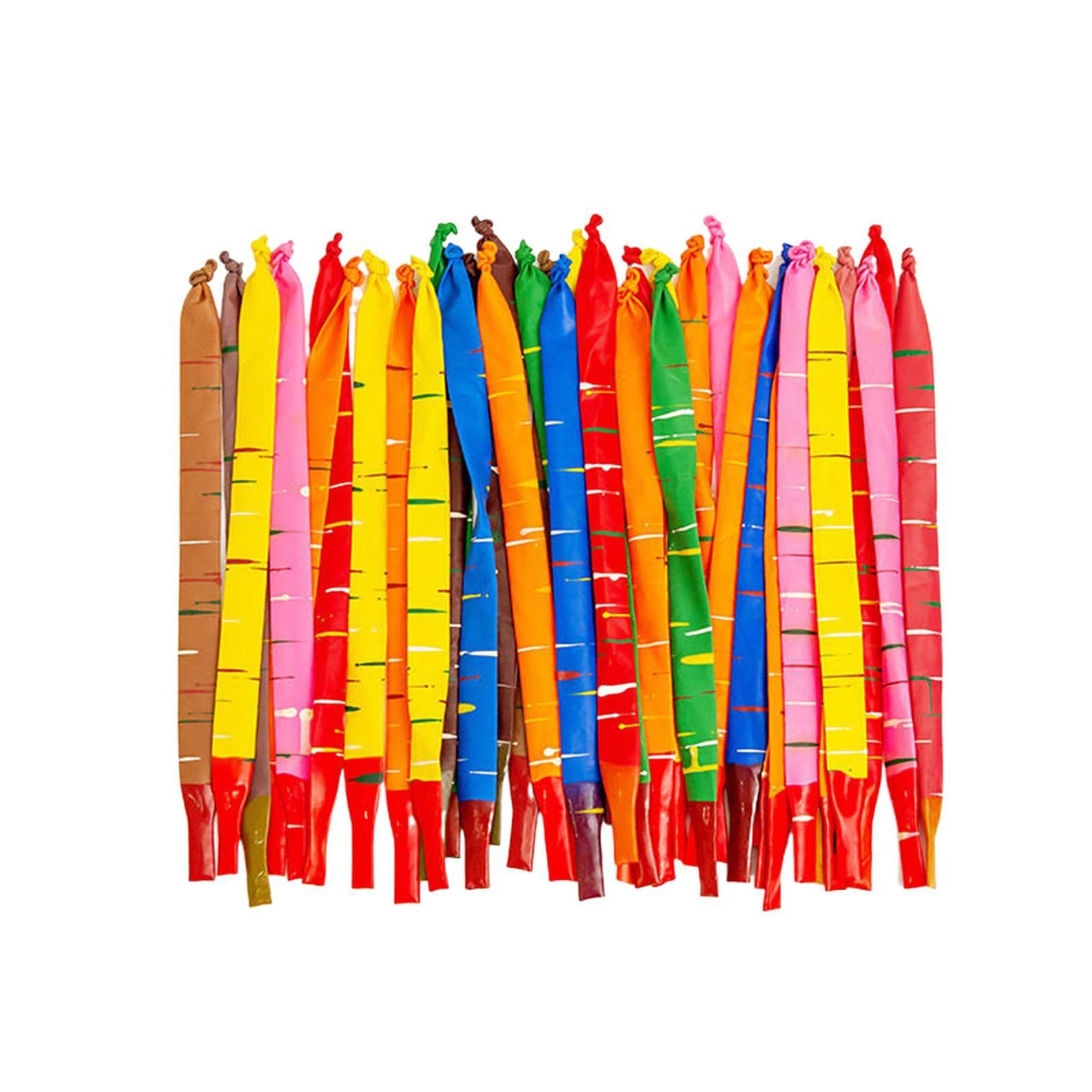 Raketenballons, 100 Stück, verschiedene Farben, fliegende Pfeif-Partytütenfüller für Kinder, strapazierfähiges Latex, perfekt für Partys und lustige Aktivitäten