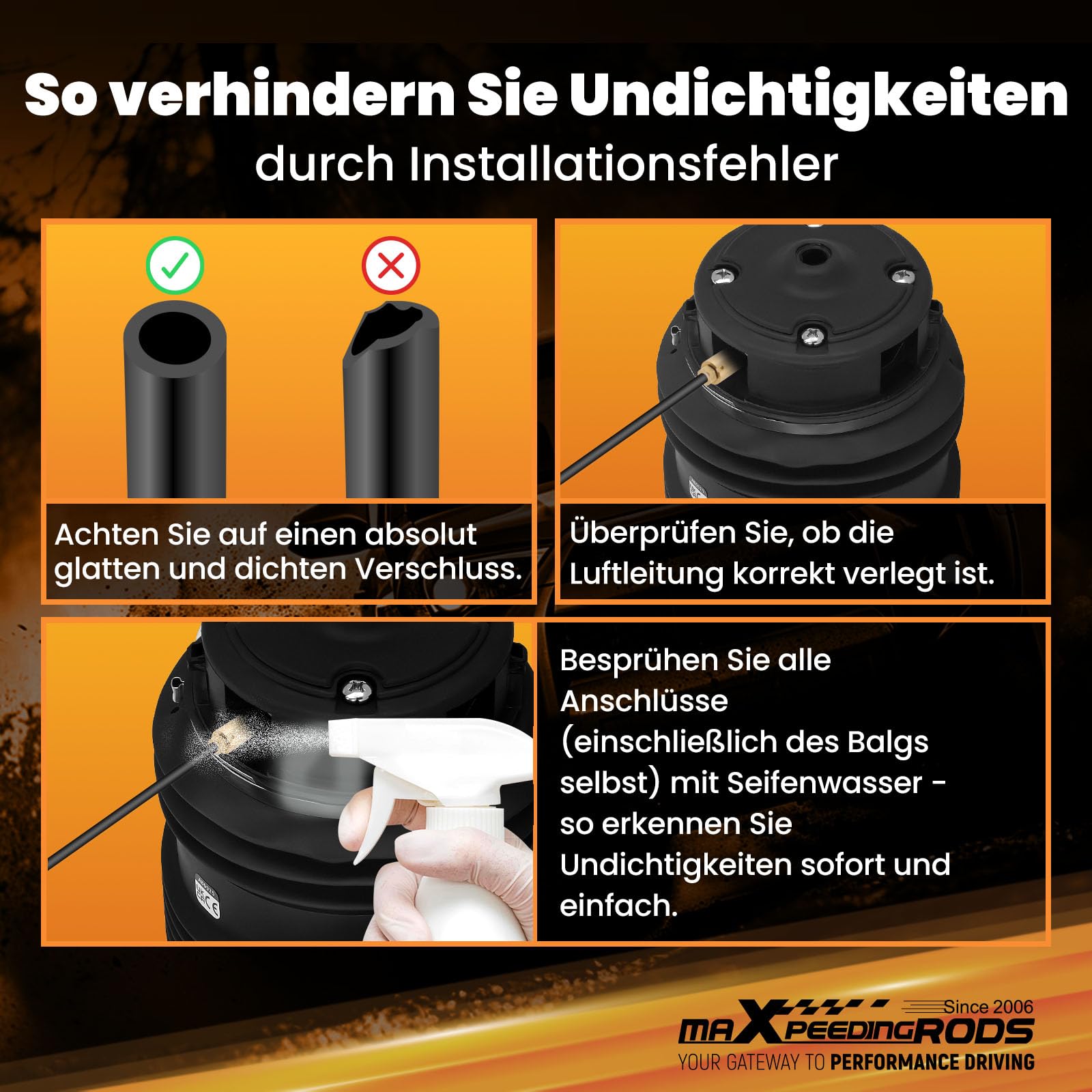maXpeedingrods Luftfeder 2Pins Hinten Links/Rechts für E-Klasse S211