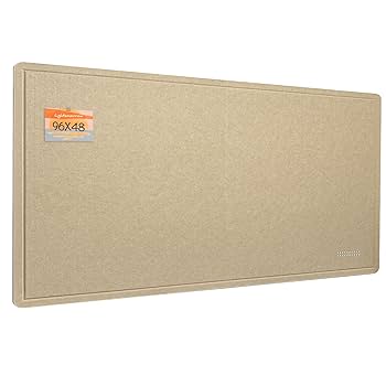 Felt Bulletin Board Tiles AKTOP Large Office Cork Board 60" X 36", Foldable Felt Notice Pin Board For Wall, Decorative Bulletin Board Photo Display Board With Memo Board