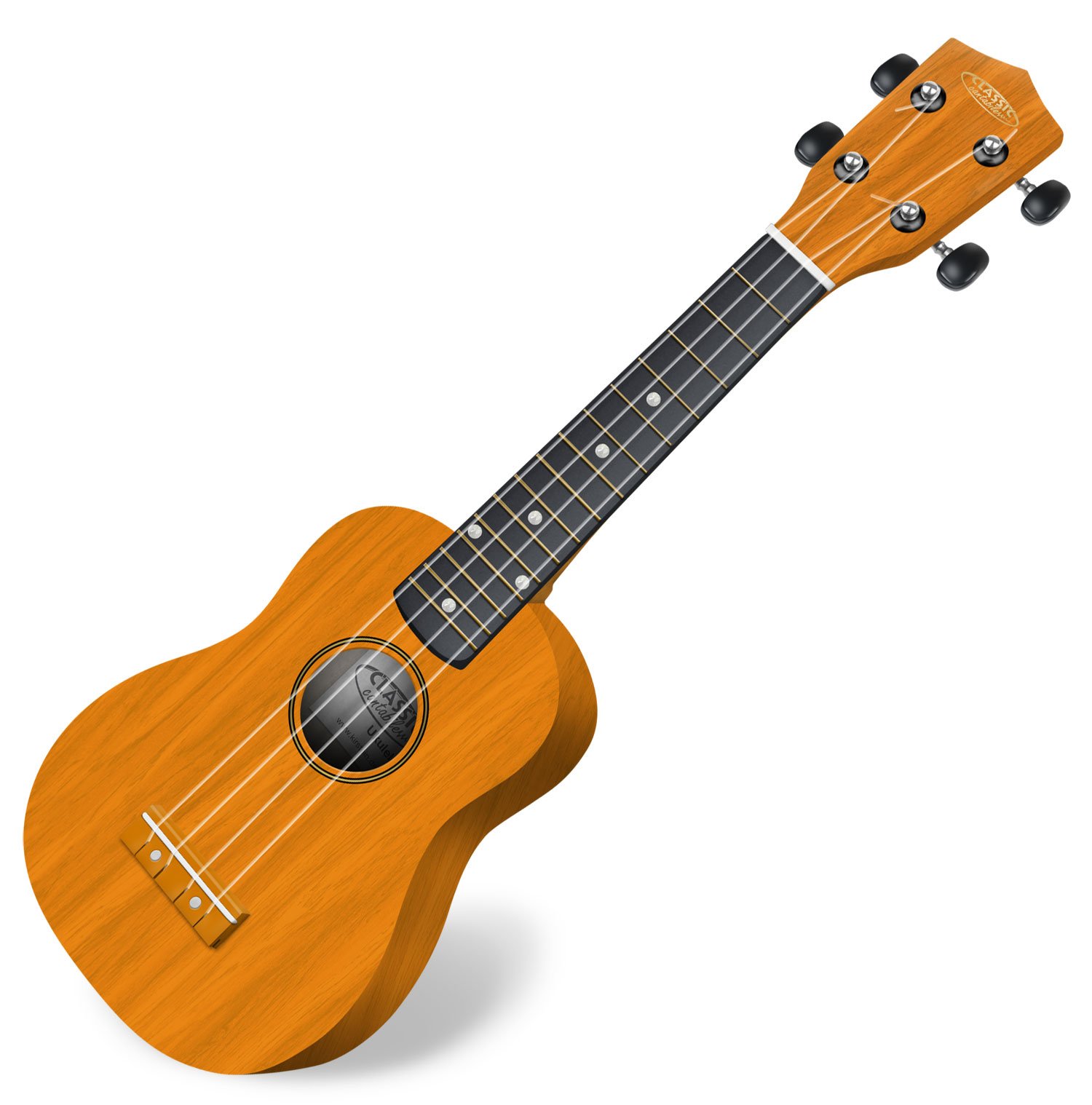 Classic Cantabile Ukulele Soprano US-100 - Ukulele per principianti dal suono caldo, struttura compatta, facile da suonare, ideale per giovani musicisti, costruzione robusta - Naturale