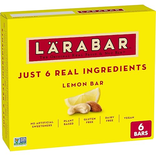 Miniatura 8 de Larabar Barra de limón barra de frutas y frutos secos veganas sin gluten barras de 16 onzas 16 unidades