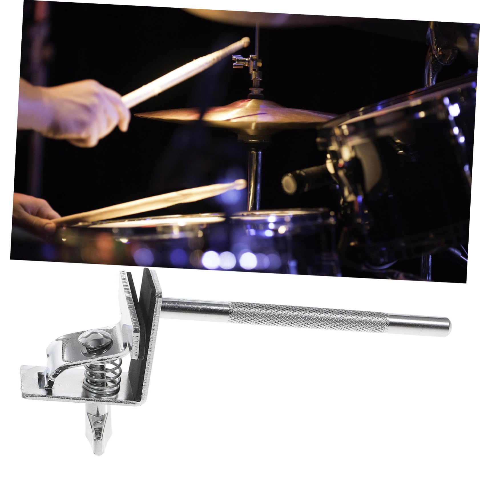 ifundom Drum Stand Drum Clamp Hardware Cowbell Holder Accessory Easy to Install and Use