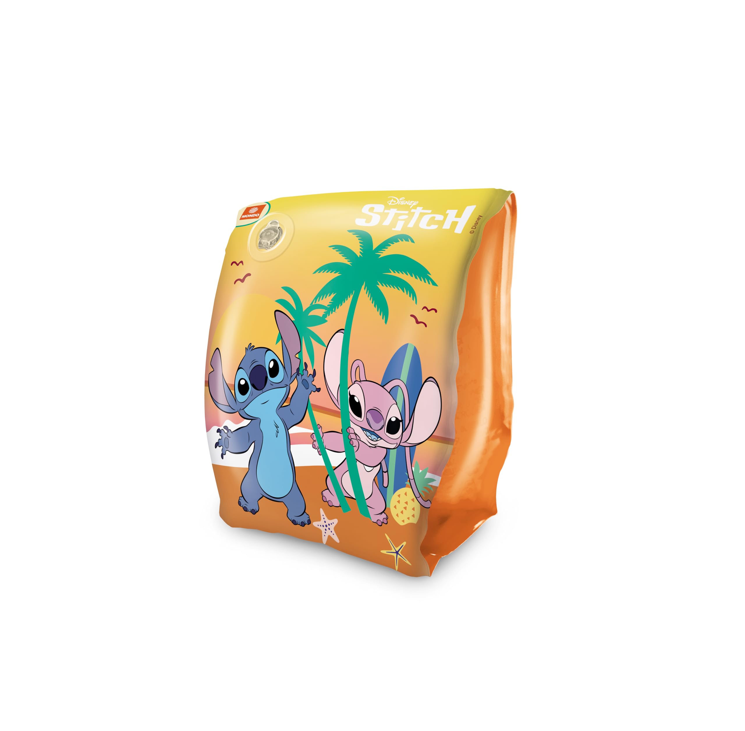 Mondo Toys - STITCH Arm Bands - Braccioli di Sicurezza per bambini - Materiale PVC - Adatti a bambini da 2 a 6 anni con Peso 6-20 kg - 16952