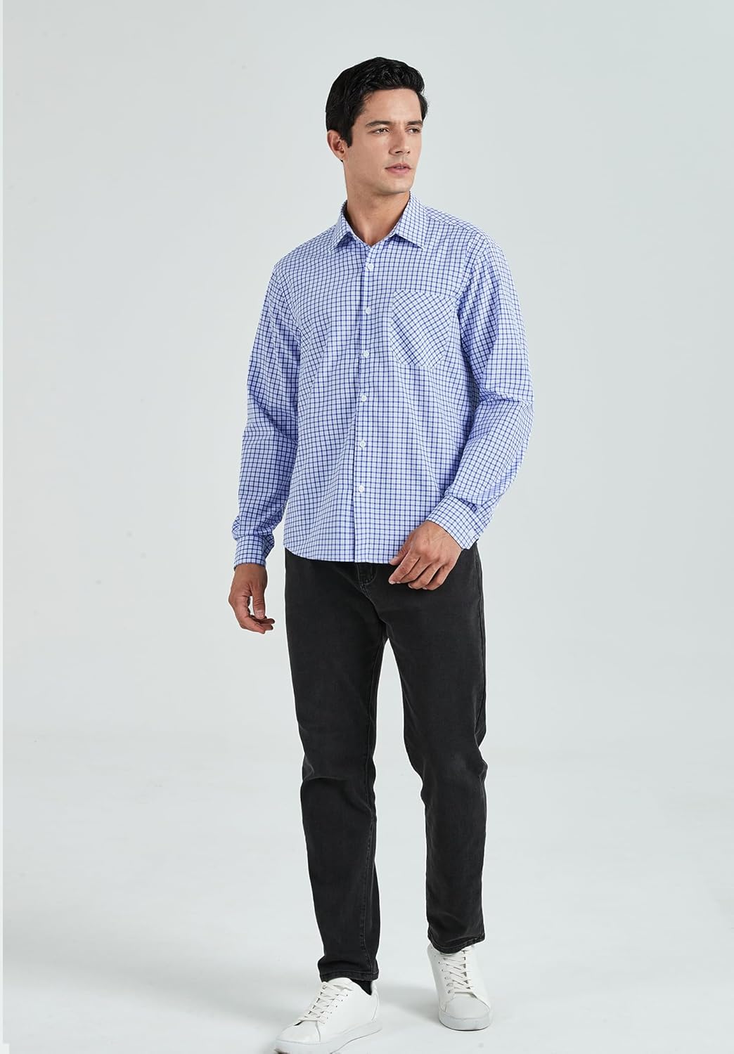 Enlision Checked Shirt Mens Long Sleeve Check Shirts Button Down Plaid Shirt Classic Casual Tartan Lumberjack Shirts for Men S-6XL 9 71hbwDLwyPL. AC SL1500