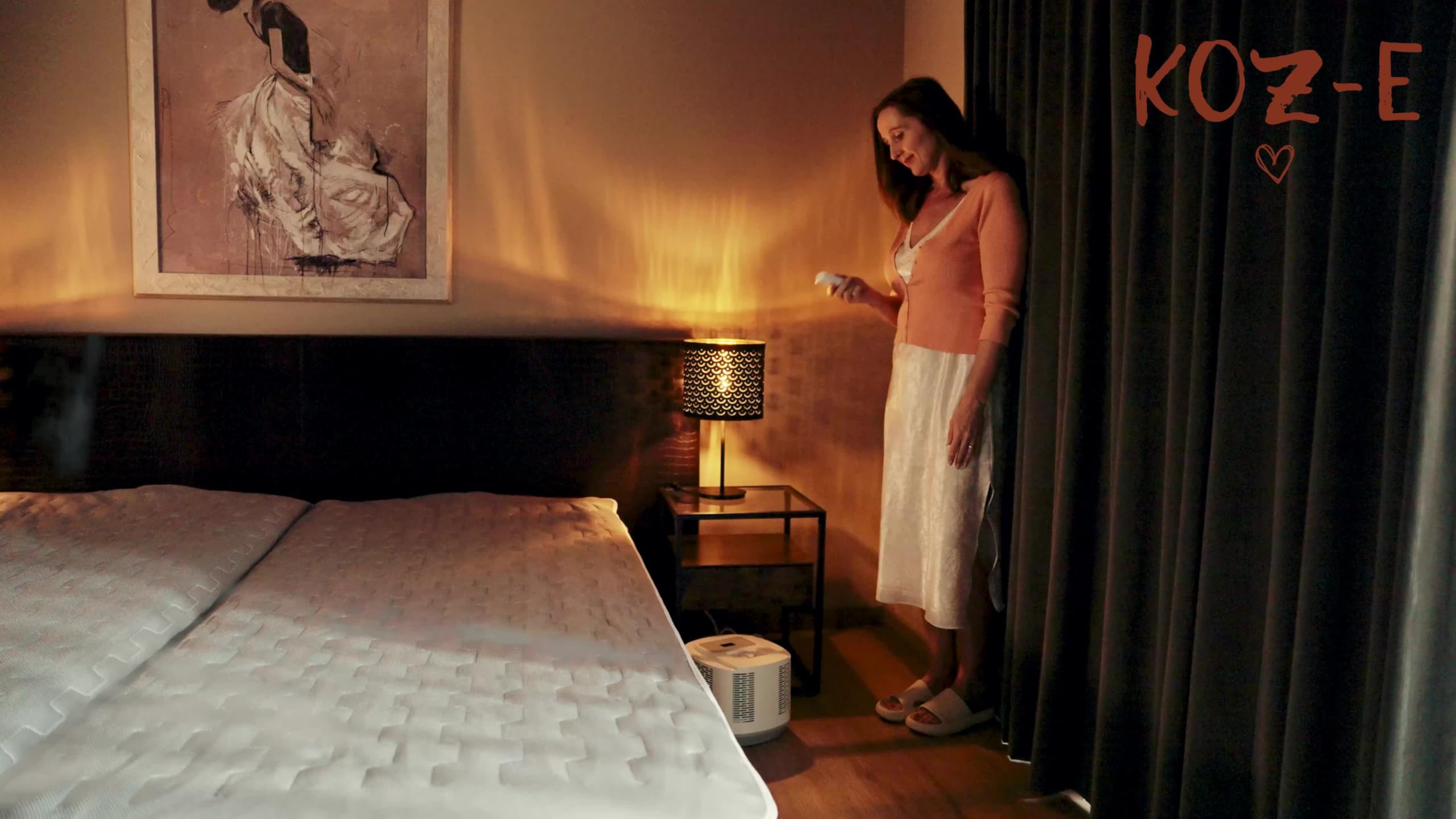 KOZ-E CoolSleep Matratzenauflage kühlend, Temperaturregulierende Matratzenauflage,Bett kühler, Kühl im Sommer, Ideal für warme Nächte