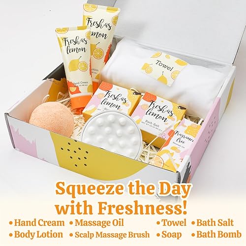 Miniatura 2 de Caja de regalo para mujeres regalos de spa para mujeres juego de baño y cuerpo de 8 piezas con aroma a durazno juego de regalo para mujeres juego de