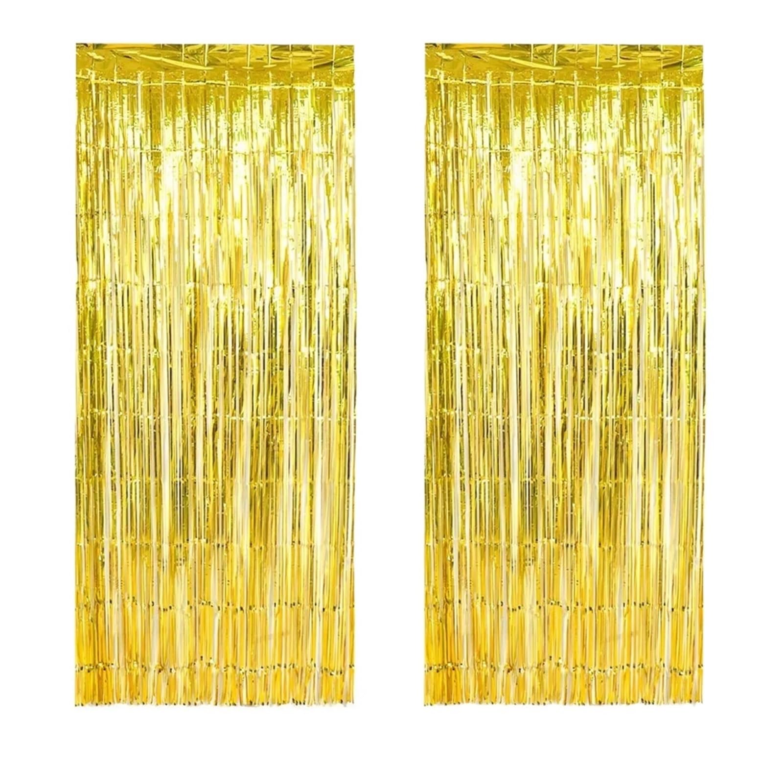 42 Uds serpentinas de oro rosa telón fondo decoración fiesta papel aluminio con flecos cortinas foto for cumpleaños Para Hogar(Gold)