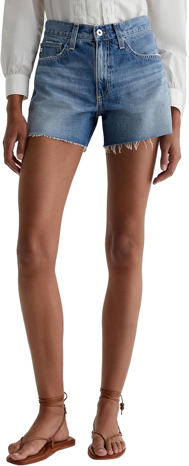 AG Womens Halle High Rise Relaxed Short