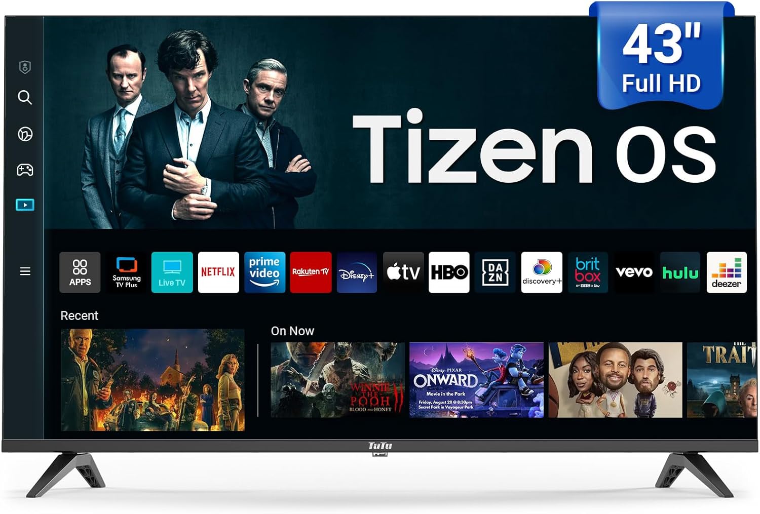 43 Inch 4K UHD LED Smart TV with Tizen OS TV Compatible HDR 10, MEMC, Dolby Audio, Voice Remote, WiFi, Bluetooth, Streaming Television(2025 Model)