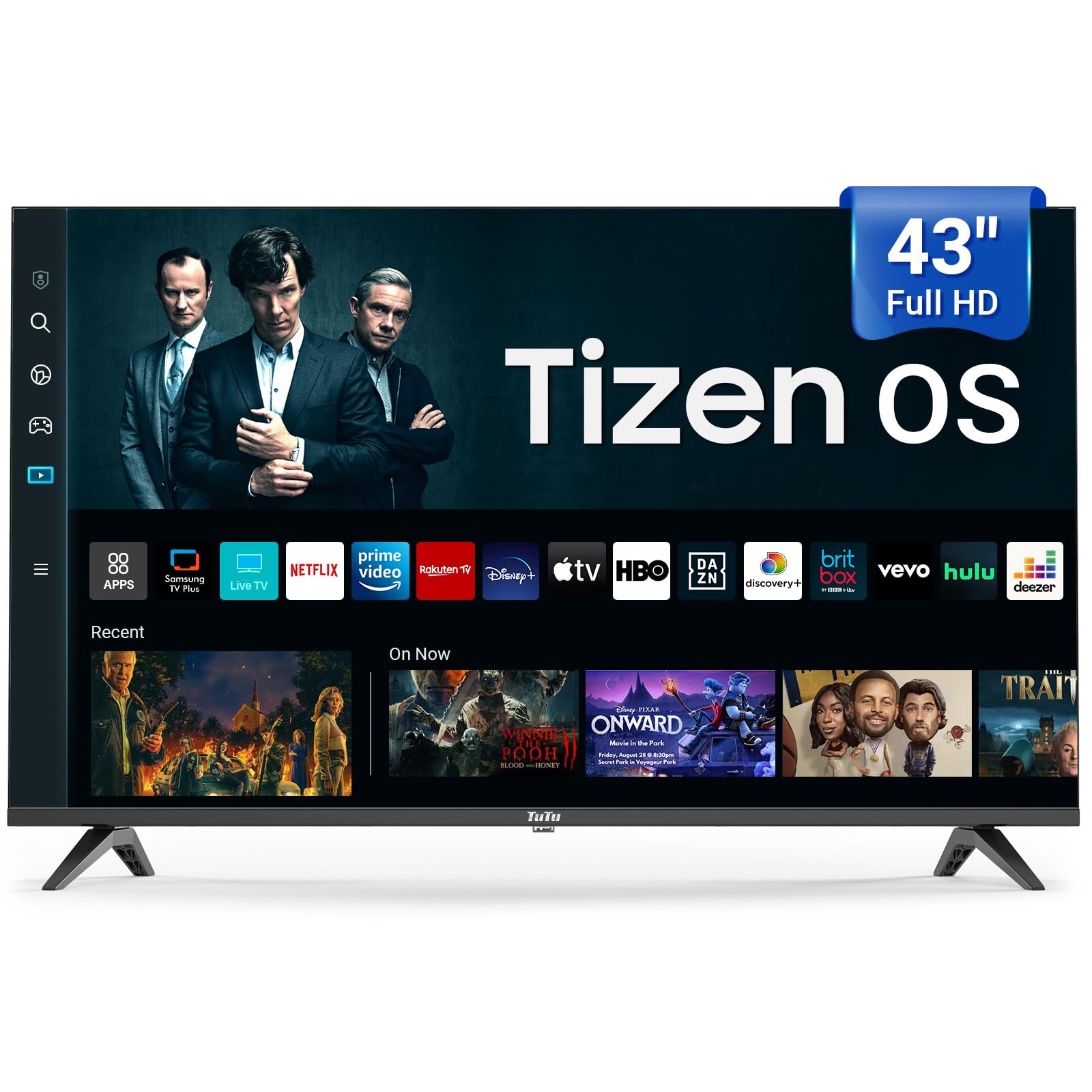 43 Inch 4K UHD LED Smart TV with Tizen OS TV Compatible HDR 10, MEMC, Dolby Audio, Voice Remote, WiFi, Bluetooth, Streaming Television(2025 Model)