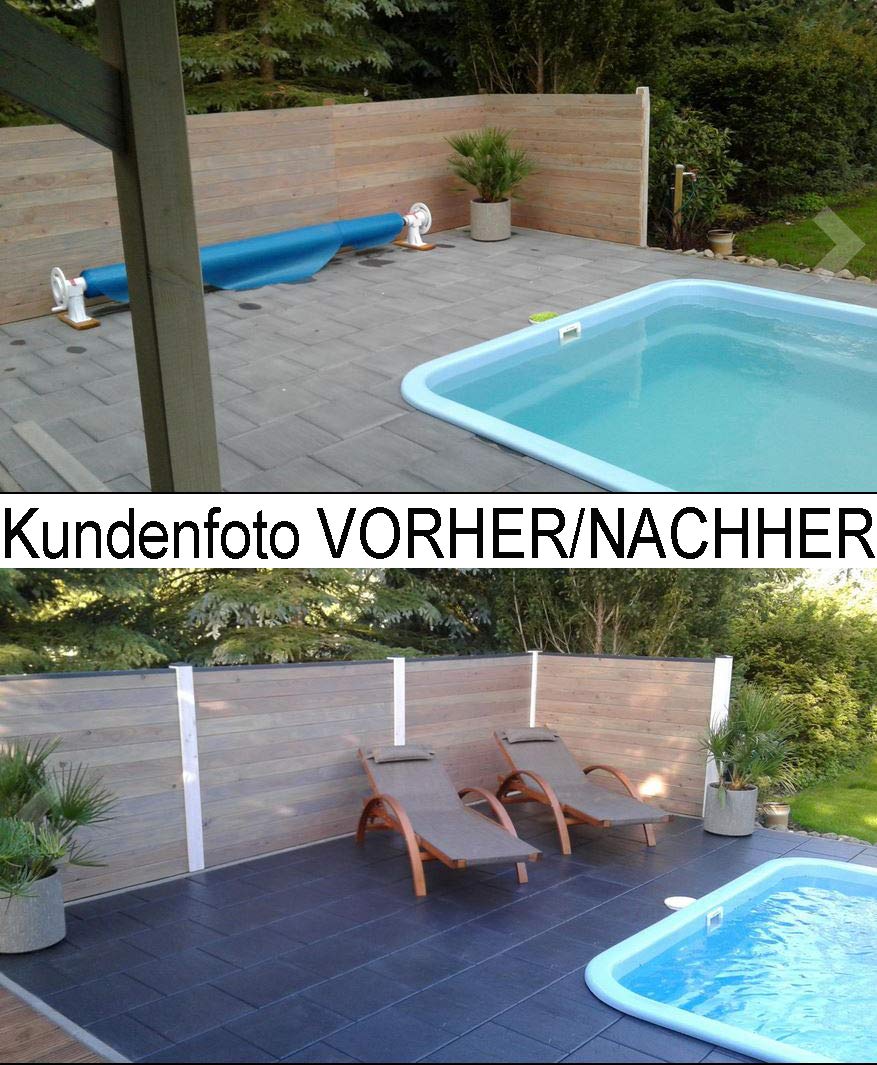 CleanPrince 2x5= 10 Liter Steinversiegelung für Terrassenplatten und Natursteine | mit Farbvertiefer | Steinsiegel Marmor Granit Natursteine Beton farbvertiefend