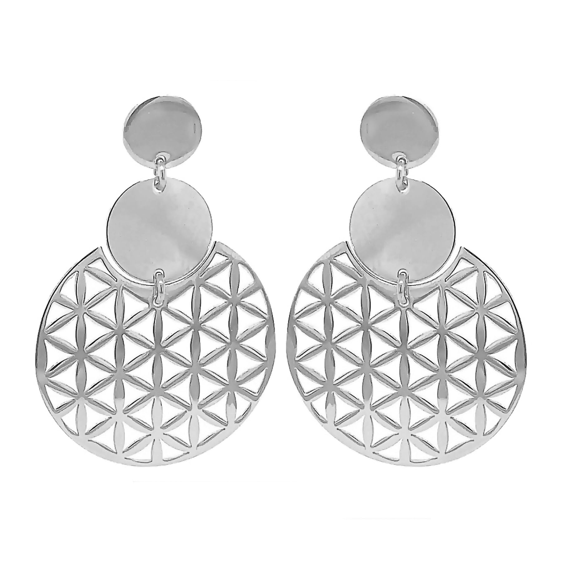 Boucles d'oreilles légères pour femme en argent 925 confortables à porter - 2