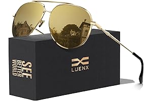 Polarized Aviator Sunglasses - Trendy Sun Shades with UV 400 Protection