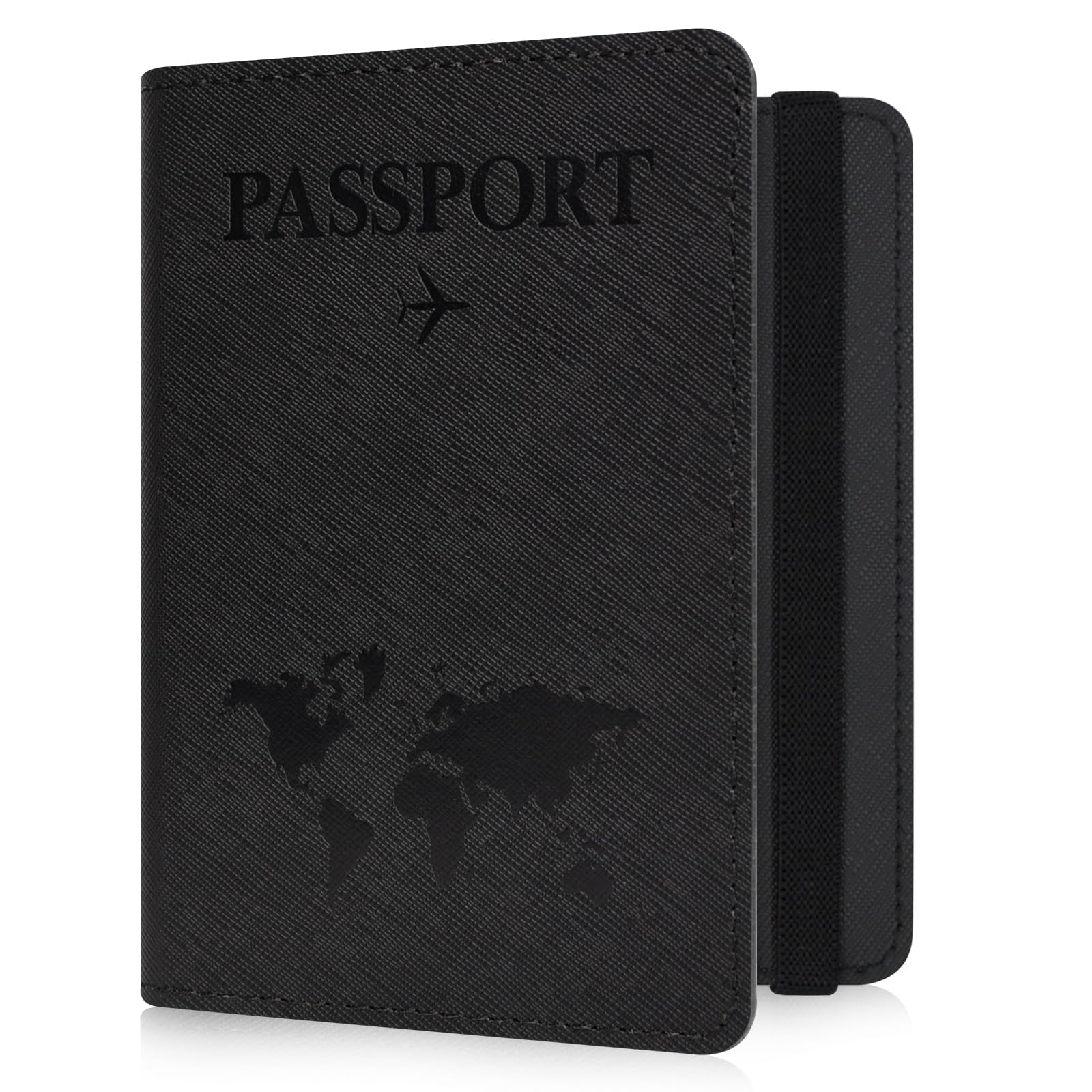 YAVIV Passport Holder for Women and Men, Premium Leather Travel Passport Wallet RFID Blocking...