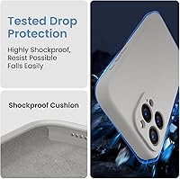 Vista 271 de FireNova Designed for iPhone 13 Pro Max Case, Silicone [Camera Protection] Phone Case with [2 Screen Protectors], Soft Anti-Scratch Microfiber Deep